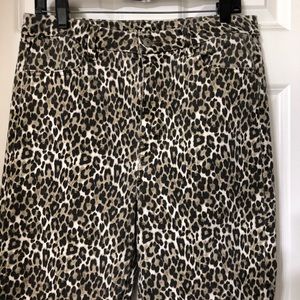 Leopard print jeggings. Size 14.
